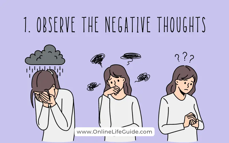 Dealing with negative thoughts