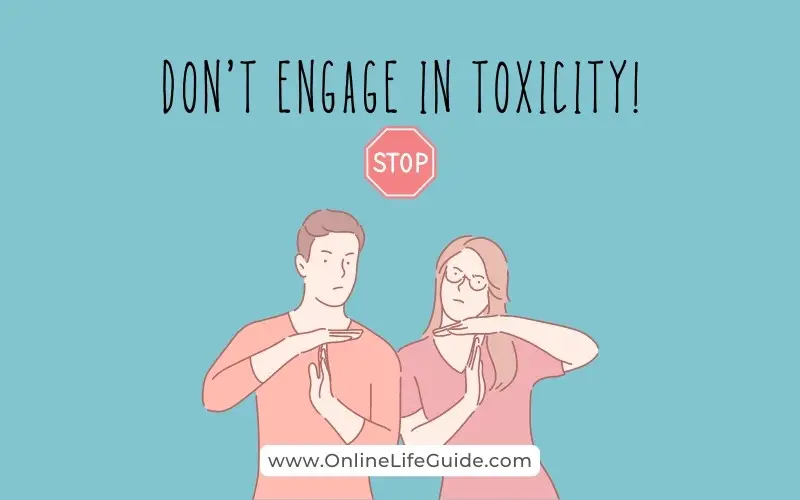 Avoid toxic arguments